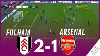 Fulham vs Arsenal 21 MATCH HIGHLIGHTS • Video Game Simulation amp Recreation [upl. by Aikal]