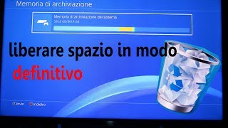 liberare spazio su ps4 in modo definitivo [upl. by Maximo490]