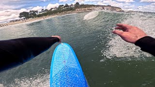 Surfing Cornwalls fickle South Coast Beaches  A Local Affair  Calm Before The Storm  POV Surfing [upl. by Ijan]