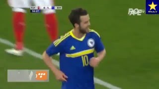 Miralem Pjanic  fantastic goal VS Switzerland [upl. by Mccutcheon790]