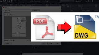 HOW TO CONVERT PDF TO DWG ON AUTOCAD AND RESCALE IT [upl. by Edmonds]