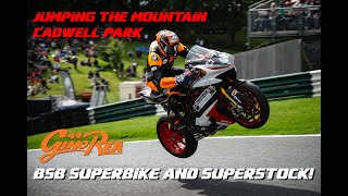 BSB rider jumps over the Mountain at Cadwell Park [upl. by Siurad]