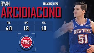 DETROIT PISTONS Ryan Arcidiacono ᴴᴰ [upl. by Rashida437]