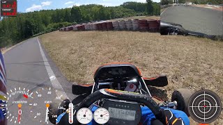 How to start a KZ2 shifter kart after a spin and how NOT to 100 kmh spin included [upl. by Farnham]