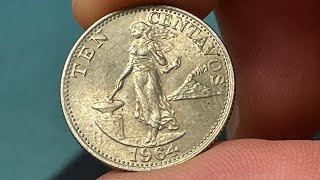 1964 Philippines 10 Centavos Coin • Values Information Mintage History and More [upl. by Nikki]