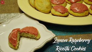 Lemon Raspberry Ricotta Cookies  Pucker up buttercup [upl. by Aicenev]