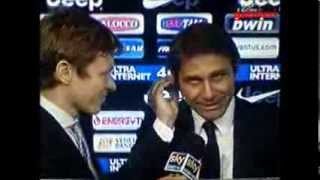 Juventus Inter 3 1 Conte vs Mazzarri chi vince parla per primo [upl. by Gagne]