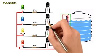 Water level indicator kaise banaye  Water level indicator circuit trending electrical [upl. by Denzil]