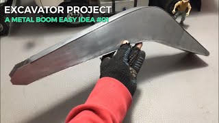 HOW TO MAKE AN RC EXCAVATOR Make a Boom with an easy idea 01 [upl. by Zeni]