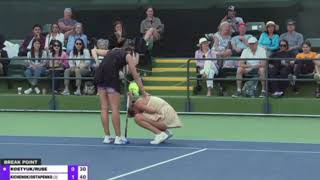 Ostapenko hits Kostyuk full episode no sound [upl. by Dry]