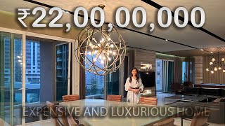 ₹22 Cr ULTRA LUXURIOUS 4 Cr worth INTERIORS 8 LAKHS Rent Apartment for Sale and Lease Mumbai [upl. by Aidyl]