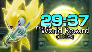 Sonic P06  Sonic 100 Speedrun in 2937quot600 [upl. by Jessi]