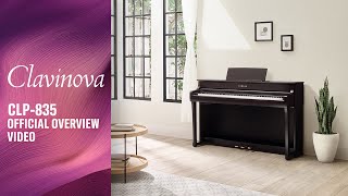 Yamaha Clavinova CLP835 Digital Piano Overview [upl. by Anawyt256]