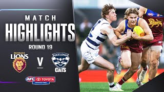 Brisbane Lions v Geelong Cats Highlights  Round 19 2023  AFL [upl. by Sair]