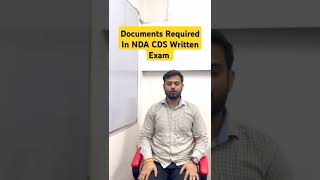 Documents Required In NDA CDS Written Exam nda cds cdsexam ndaexam defence india army exam [upl. by Giacopo]