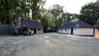 A replica of Jamestown an early settler town from 1607  4K [upl. by Seugirdor]