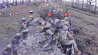 Brutal attack Ukrainian FPV drone pilot mercilessly bombard elite North Korean soldiers [upl. by Conlon442]