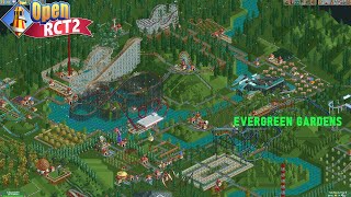 RollerCoaster Tycoon In 2024 Scenario 05 Evergreen Gardens Part 9 [upl. by Lednahs]