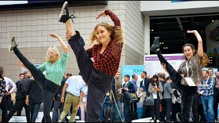 HUGE Flash Mob Shocks Tradeshow Visitors [upl. by Nickey397]