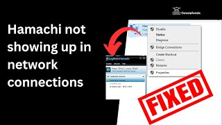 Hamachi not showing up in network connections  How To Fix Hamachi Problems [upl. by Rattray]