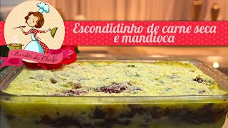 Escondidinho de carne seca com mandioca [upl. by Llenrup]