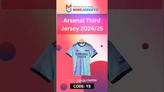 Arsenal Third Jersey 202425 Unboxing and Review  Minejersey soccer store [upl. by Fonsie661]