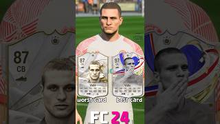 🇷🇸 NEMANJA VIDIC worst vs best card in EVERY FIFA 1024⚽ fifa eafc24 fc24 vidic manutd [upl. by Ajile986]