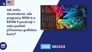 ENUS FAQ 005352  Jak mohu zkontrolovat zda programy RFEM 6 a RSTAB 9 používají v mém počítač [upl. by Opiak115]