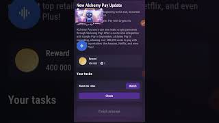 Tapswap New Alchemy Pay Update Tappy Explained [upl. by Craw]