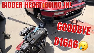 B series swapping my Crx Si in 2 days but FAILED [upl. by Enilrac]