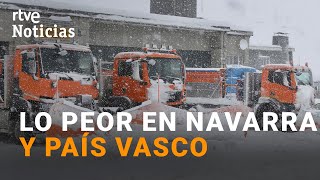 El TEMPORAL FIEN REMITE suben las temperaturas y la cota de nieve a 1500 metros en el norte I RTVE [upl. by Keyek968]