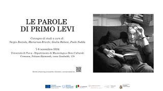 Convegno Le parole di Primo Levi  7 e 8 novembre 2024 [upl. by Wales]