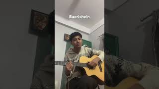 Baarishein 🤍guitarcover Baarishein anuvjain [upl. by Dunlavy189]