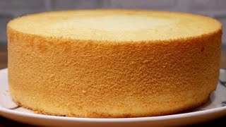 Oil free Sponge cake recipe 3 Ingredients  how to make sponge cake  Easy amp Fluffy Tea time Cake [upl. by Esir]