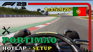 F1 23 PORTIMAO HOTLAP amp SETUP 115926 TOP 37 WORLD NO ASSISTS [upl. by Ahsietal]