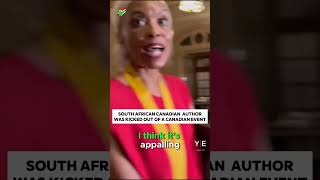 South african kagiso lesegoCanadian author got kicked out as she spoke on gaza at a canadian event [upl. by Nehtanhoj]