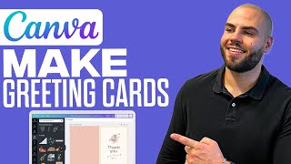 How To Make Greeting Cards In Canva  Create Professional Cards In Canva 2024 [upl. by Nithsa]