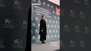 Isabelle Huppert at the press conference during Venice Film Festival isabellehuppert [upl. by Amorette]