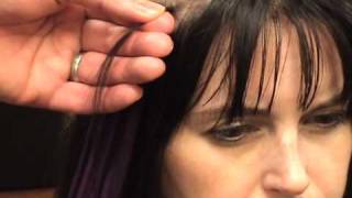 Adding microbead hair extensions at David Barrons Atlanta Salon [upl. by Maurilia]