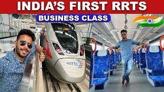 India’s FIRST RRTS Delhi to Meerut  RAPIDX train  Business class and economy Features [upl. by Sinnaiy]