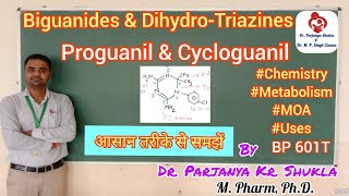 Biguanides amp DihydroTriazines Antimalarials  Proguanil  Cycloguanil Pamoate  BP 601T [upl. by Agripina]