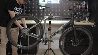 Canyon Grail CF SLX 8 AXS unbox and assembly [upl. by Evette805]