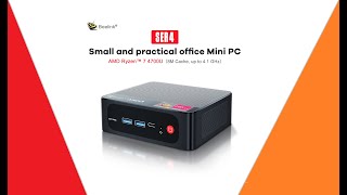 Beelink SER4 Mini PC AMD Ryzen 7 4800U Windows 11 Pro [upl. by Gaut]