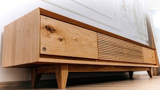 Oak tv stand WOODWORKING [upl. by Eceirehs]