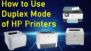 How to use Duplex mode in HP printers  How to print on both sides of paper in HP printers [upl. by Angie458]