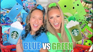 BLUE 🦋💙🫐 VS GREEN 🍀💚🥑 TARGET SHOPPING CHALLENGE [upl. by Nanci]