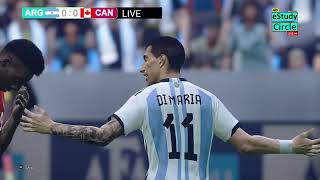 🔴Argentina Vs Canadá EN VIVO  Partido de semifinales PES 21 Simulation Gameplay [upl. by Onnem]