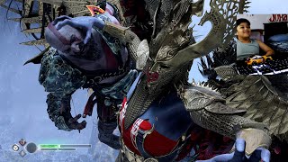 Valkyrie Sigrun Fly slowmo and DIE God of War 2018  GMGOW NG godofwar youtubeshorts shorts [upl. by Casmey]