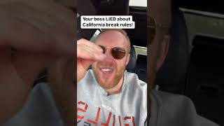 California Lunch Break Law Explained business california losangeles [upl. by Esirec]