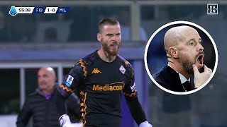 De Gea is INSANE at Fiorentina [upl. by Ahtilat674]